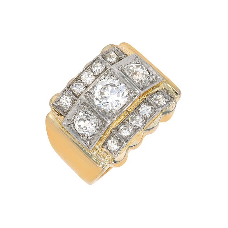 Acheter Bague vintage diamants 1.75 carat 2 ors 14.43g Comme neuf - 3900,00 € Bague vintage diamants 1.75 carat 2 ors 14.43g Comme neuf - reconditionné disponible sur Gemme Les Bijoux